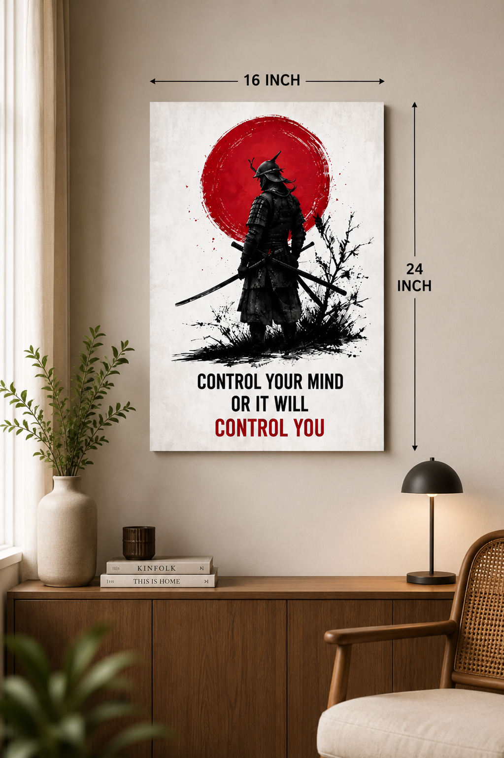 Control Your Mind – Motivation Poster | 16 × 24 inches