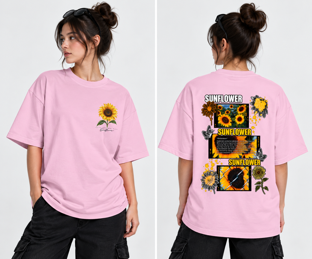Flower Unisex Oversized T-Shirt