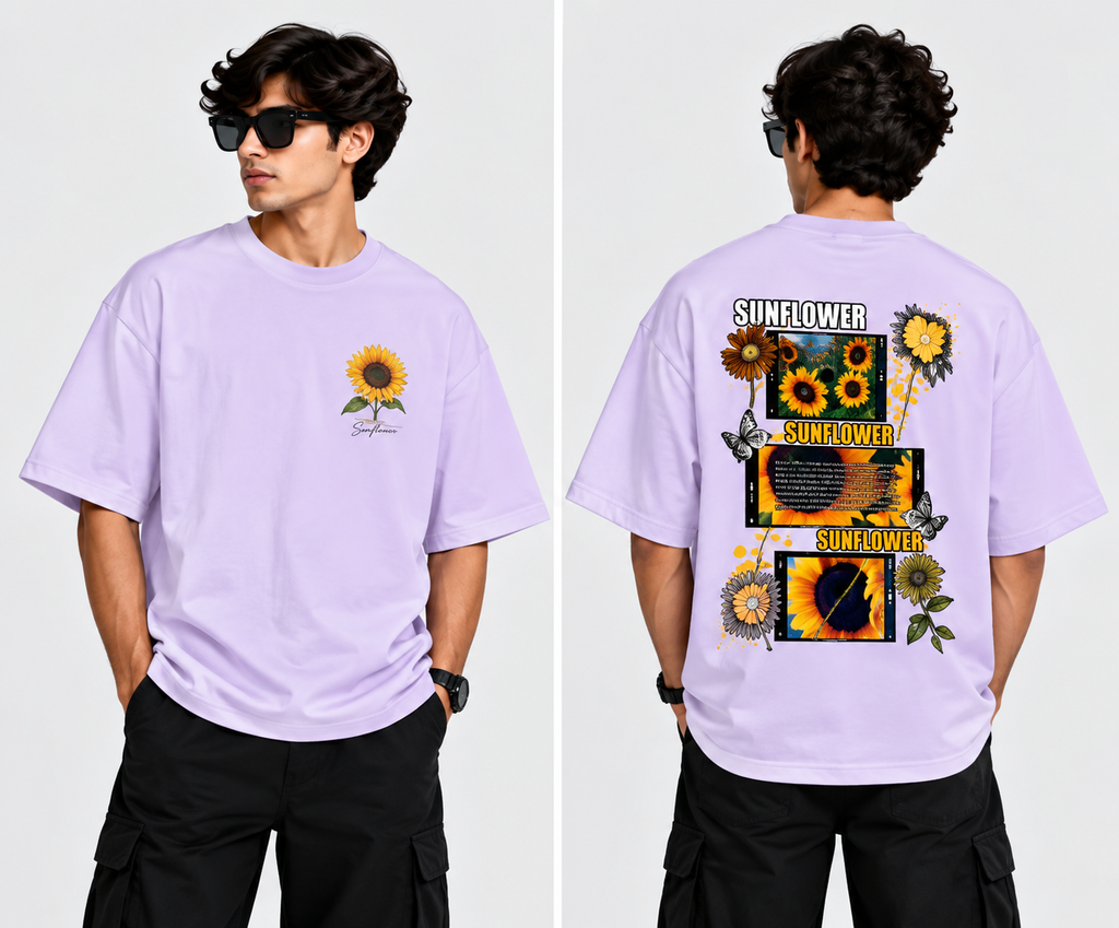 Flower Unisex Oversized T-Shirt