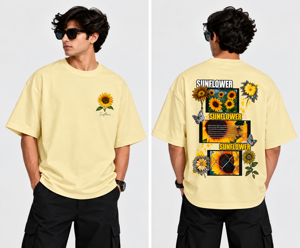 Flower Unisex Oversized T-Shirt