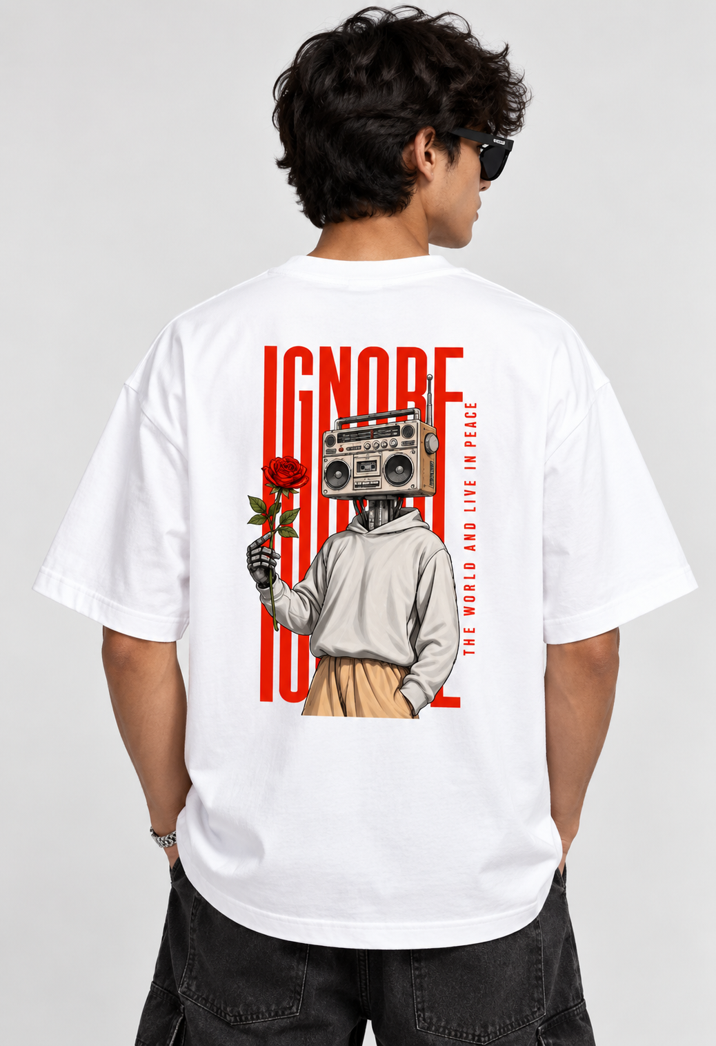 Ignore the World UNISEX Oversized Graphic T-Shirt