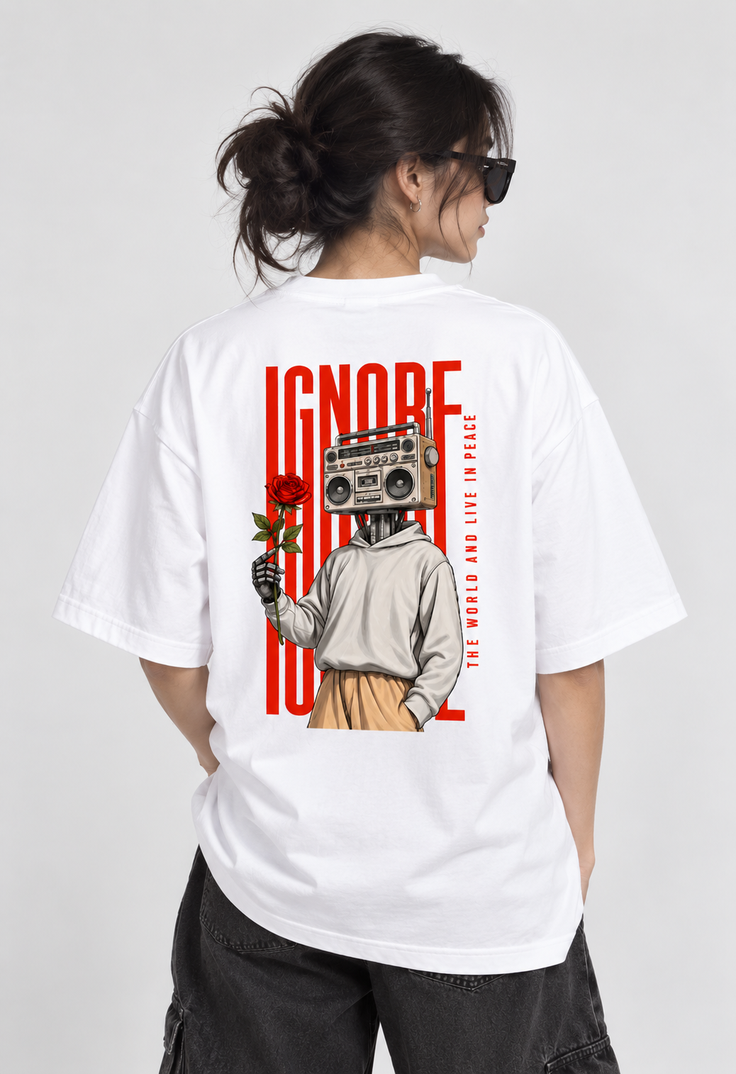 Ignore the World UNISEX Oversized Graphic T-Shirt