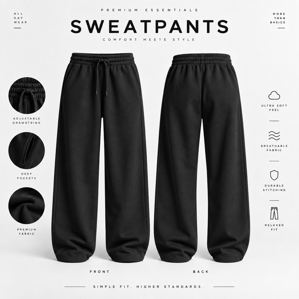 Unisex Essential Terry Sweatpants