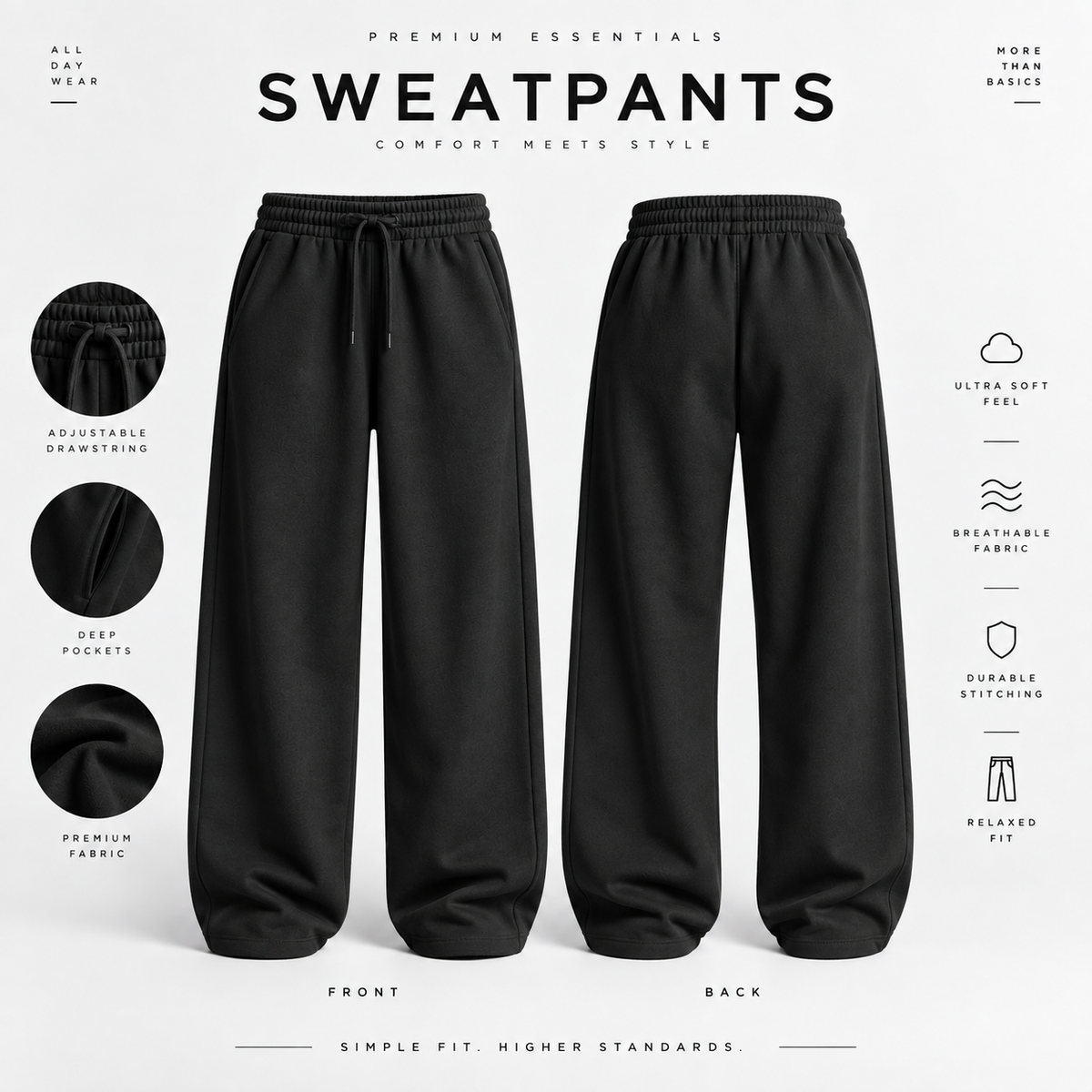 Unisex Essential Terry Sweatpants